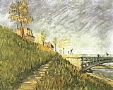 Berges de la Seine pr_s du pont de Clichy 1887 by Vincent van Gogh